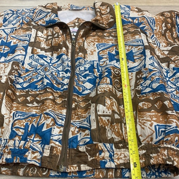 Vintage Aztec Silk Bomber‎ Jacket - Picture 16 of 16
